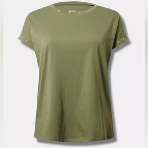 Torrid Heritage Jersey Embellished Dolman Tank